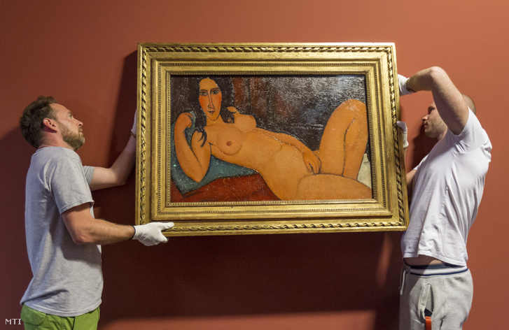 Már Budapesten fekszik Modigliani kibontott hajú aktja