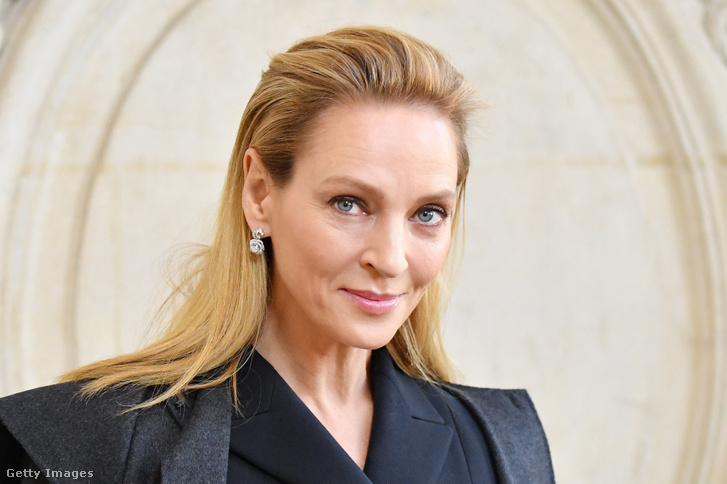 Uma Thurman-t egy budapesti étteremben kapták lencsevégre