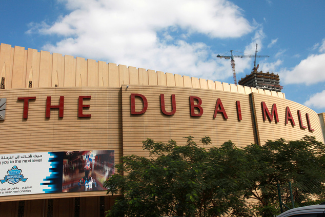 A Dubai Mall bejárata