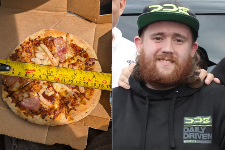 Mérőszalaggal mérte le a házhoz rendelt pizzát, annyira elege lett abból, hogy átverik