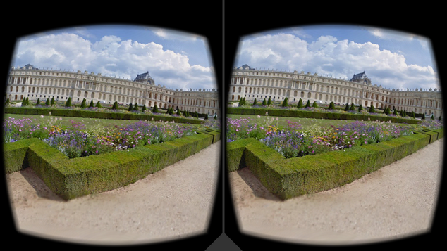 A versailles-i kastély. A virtuális szemüvegen át nem lesz ilyen fura, ígérjük!