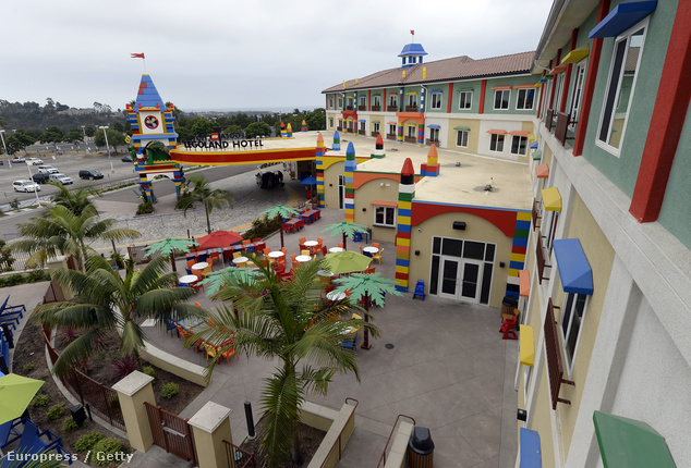 Képünk a Kaliforniában található Legoland Hotelről készült