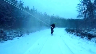 Terepjáró vontatta snowboard az új menőség