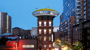 Városi vadon nő a környezettudatos penthouse lakás tetején