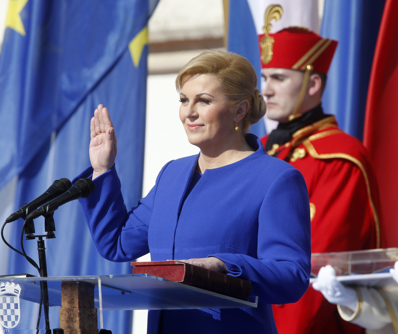 Президент Хорватии на параде