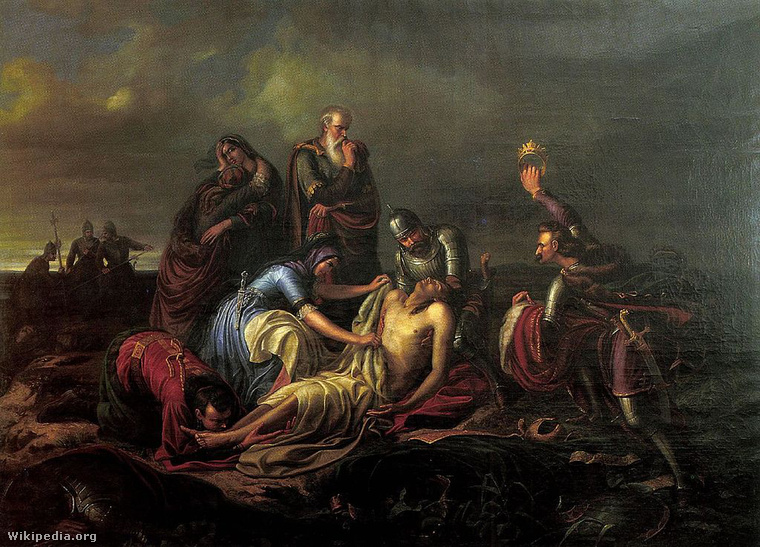 1024px-Orlai Discovery of the Body of King Louis II 1851