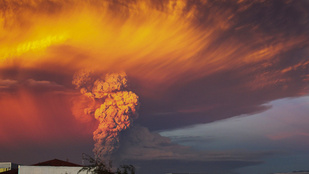Fantasztikus képek a chilei vulkán kitöréséről