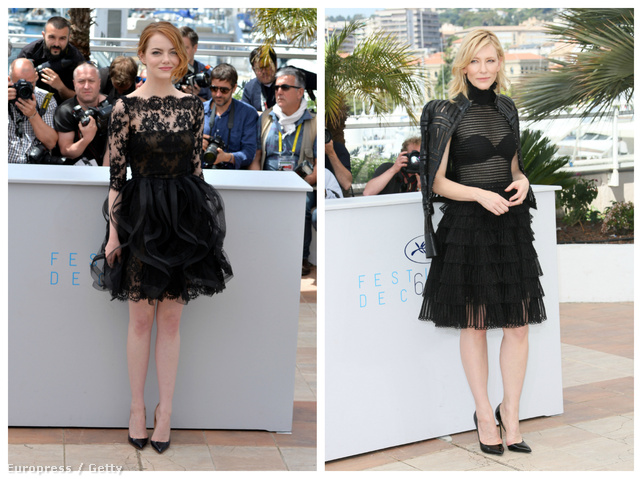 Emma Stone és Cate Blanchett rövidebb fazont választottak.
