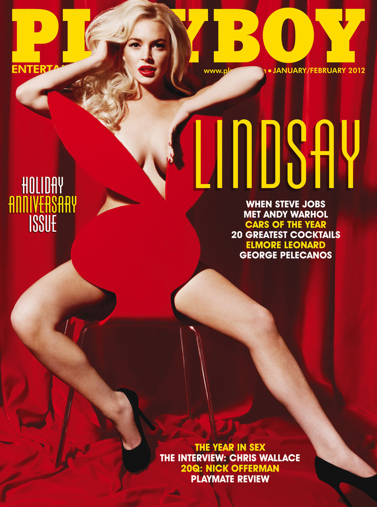 Lindsay Lohan 2012 januárjában szerepelt a lapban