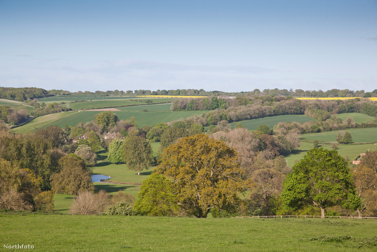 Ez a glouchestershire-i táj már önmagában csodálatosan szép, ám nem feltétlenül ezért fotózzák olyan sokat.