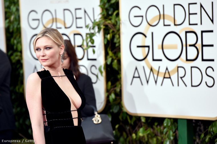 Kirsten Dunst színésznő a Golden Globe-on