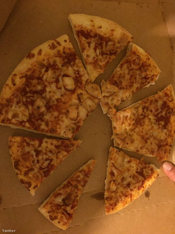 Öröm: a hőzöngők jó részét már a Twitteren biztosították a pizzakészítők, hogy ilyen többé nem fordul elő, és majd küldenek nekik egy rendeset is, ingyen.