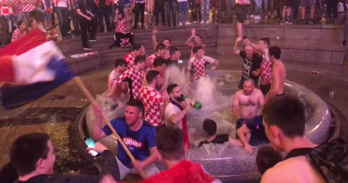 Horvátországban elszabadult az örömünnep a lefújás után