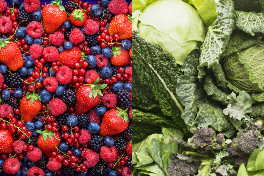 Milyen gyümölcsök és zöldségek láthatók a látásra?