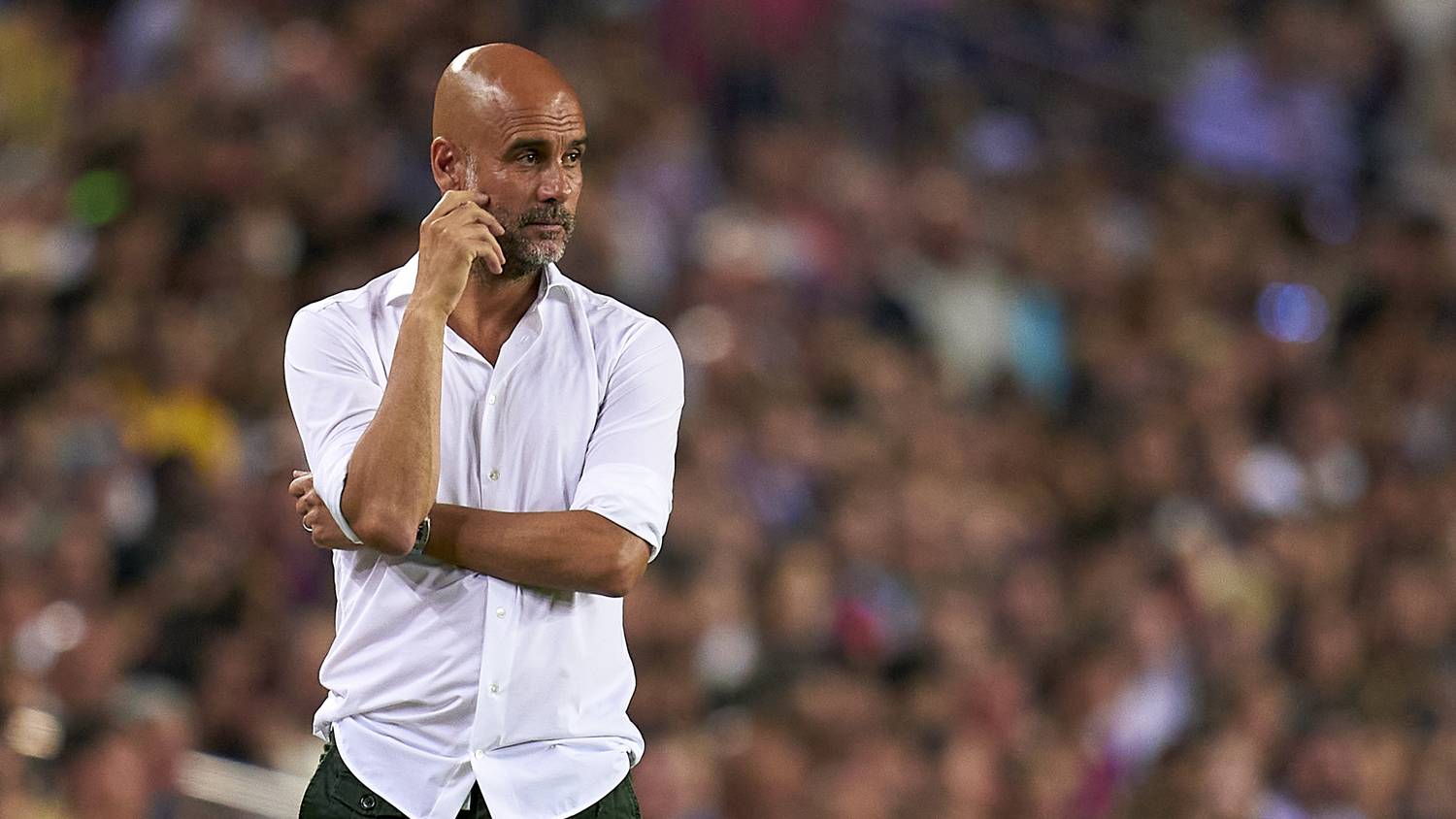 Pep Guardiola szégyenli magát egy sajtótájékoztatóján tette megjegyzése miatt