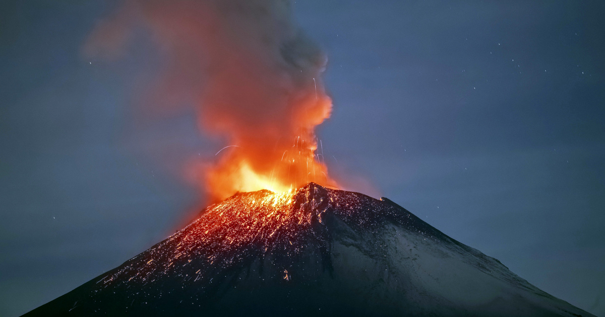 Látványos videón a hamut szóró Popocatépetl vulkán
