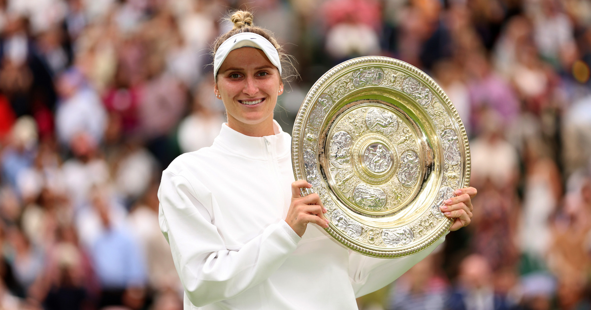 Markéta Vondrousová tavaly csak szurkoló volt, idén már ő Wimbledon bajnoka