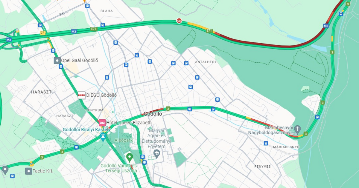 Baleset volt Gödöllőnél, több mint 10 kilométeres a torlódás az M3-as autópályán