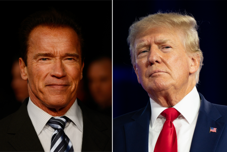 Pointer – Meanwhile – Arnold Schwarzenegger commented on his weight in front of Donald Trump