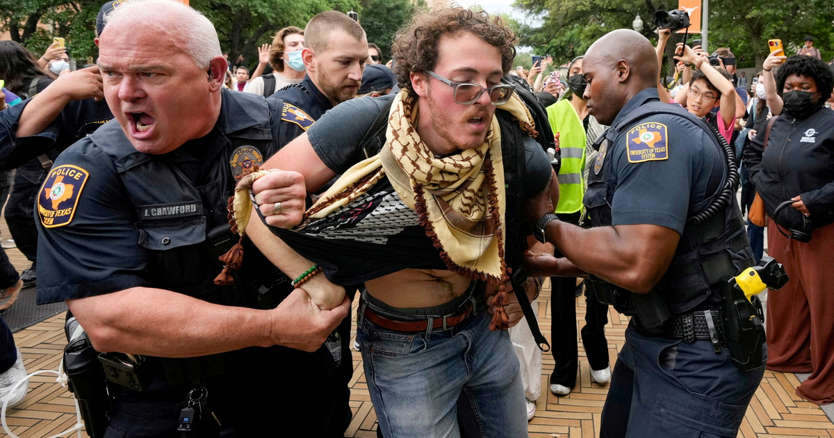 Többeket őrizetbe vettek egy Izrael-ellenes tüntetésen az Egyesült Államokban