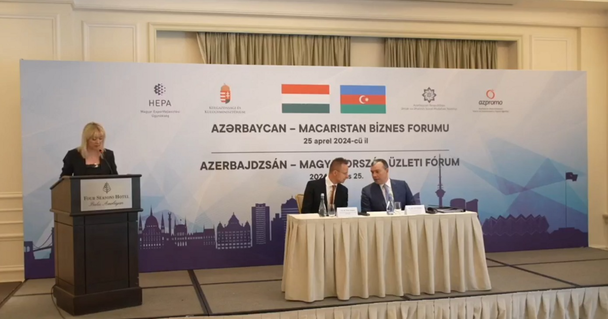Szijjártó Péter: Minden adott a magyar-azeri kapcsolatok továbbfejlesztéséhez