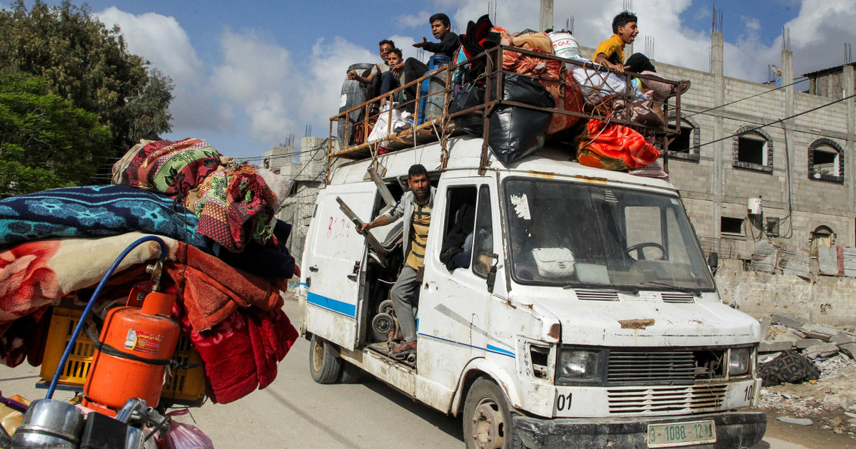 Közeleg egy új offenzíva, több mint százezer palesztin menekült el szombaton Rafahból