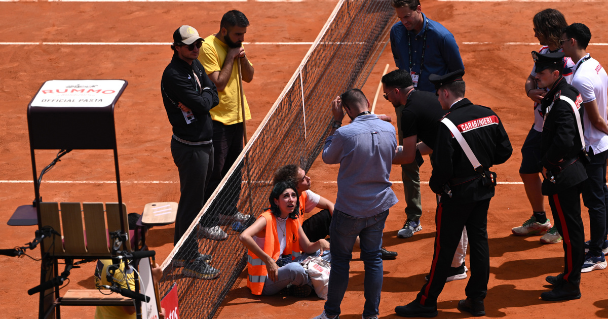 Klímaaktivisták zavarták meg a római tenisztornát