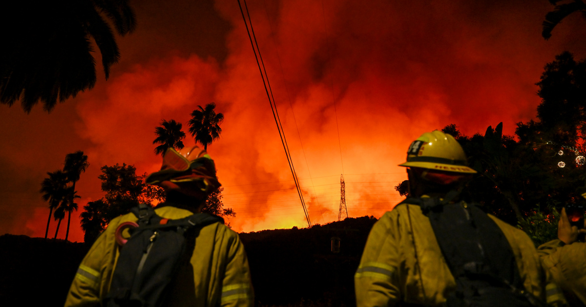 Katasztrófa Amerikában: az űrből is látszik a Los Angeles-i tűzvész