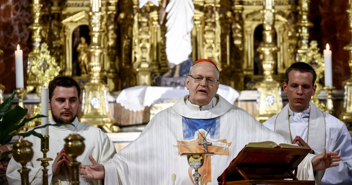 Ă“riási Ă©rdeklĹ‘dĂ©s mellett tartotta meg RĂłmában anyák napi misĂ©jĂ©t ErdĹ‘ PĂ©ter bĂboros