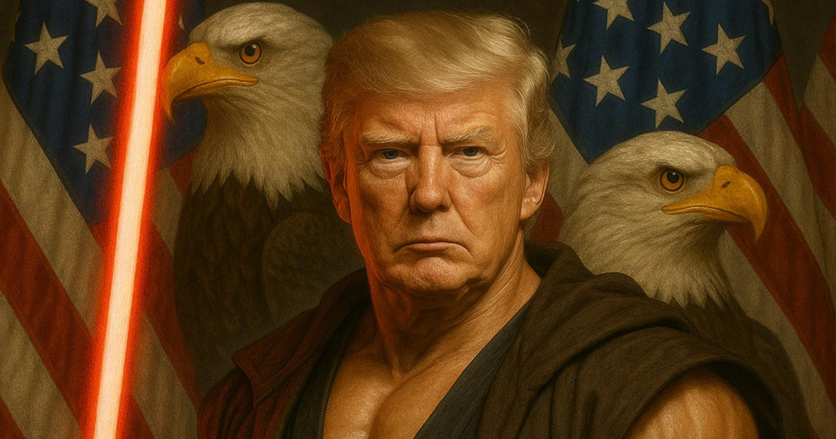 Donald Trump levetette a páparuháját, fénykarddal a kezében üzent a baloldalnak