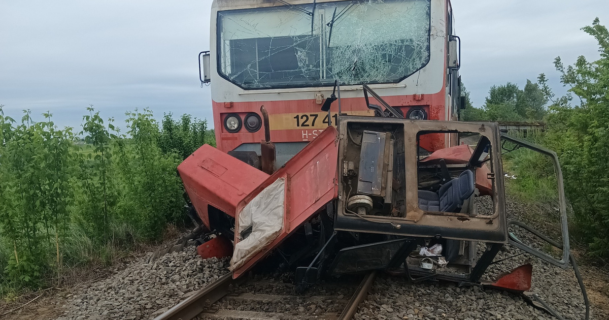 Traktorral ütközött a vonat Tiszalök közelében