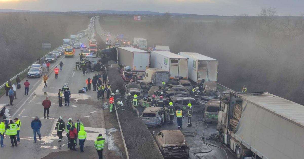 Három gyanúsítottja van az M1-esen történt tömegbalesetnek