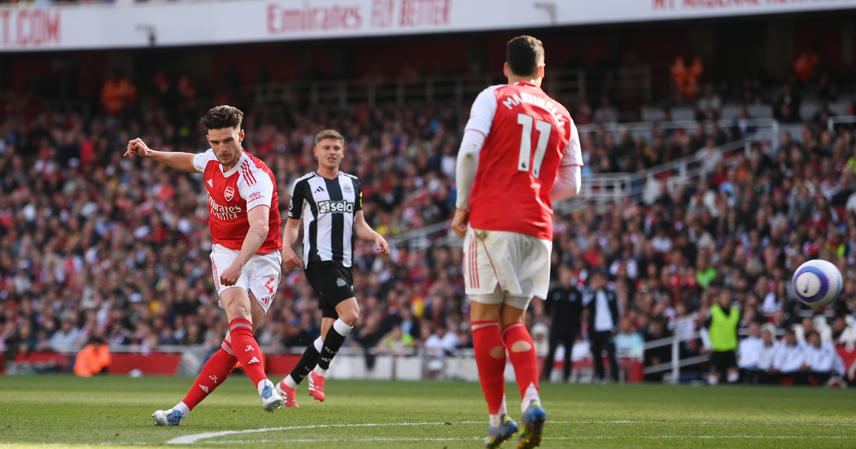 Declan Rice volt a nyerĹ‘ember, bebiztosĂtotta második helyĂ©t az Arsenal