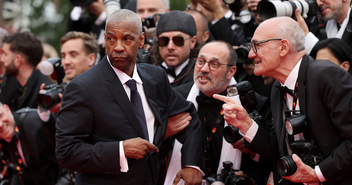 Denzel Washington kis hĂján összeverekedett egy fotĂłssal, miután Arany Pálmát kapott