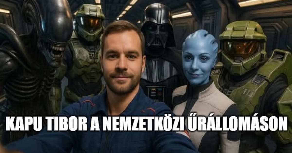 Elndult a világűrbe Kapu Tibor, vele együtt a mémáradat is
