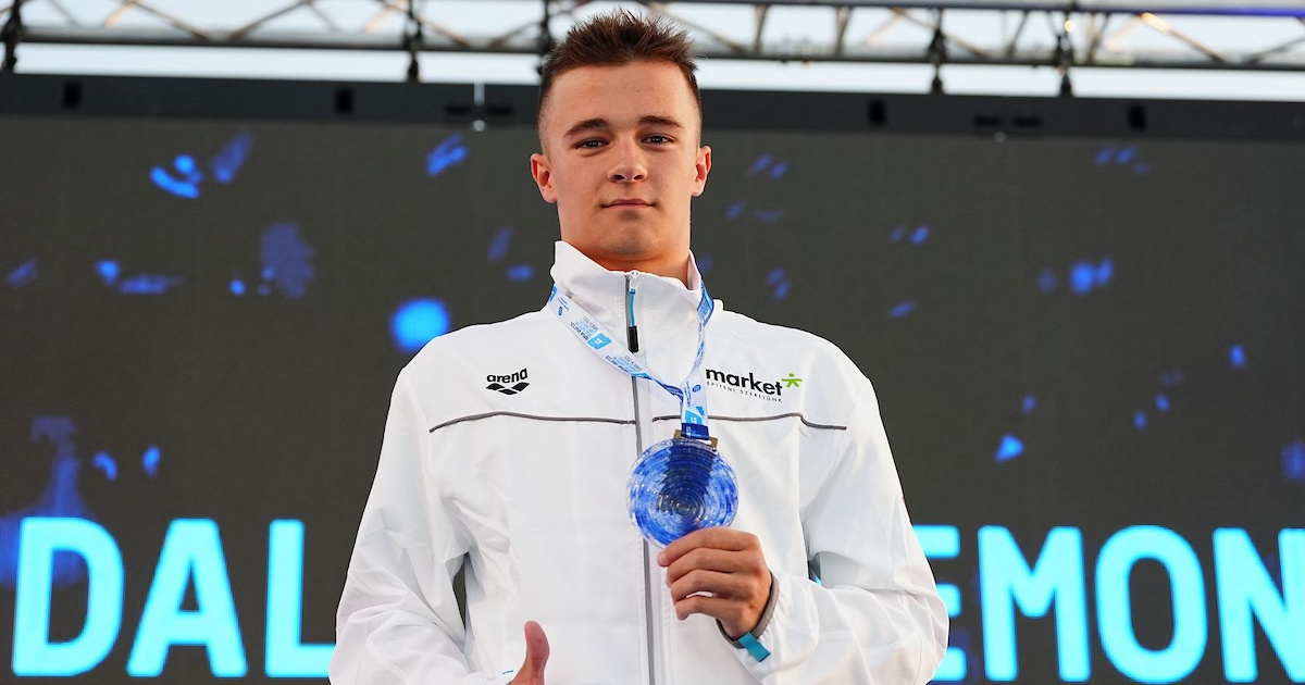 Óriási hajrával nyert aranyat Antal Dávid a junior úszó-Eb-n