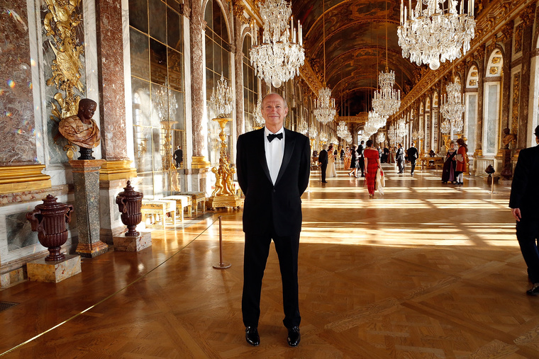 Jean Paul Agon a L'Oreal vezetője egy versailles-i gálán