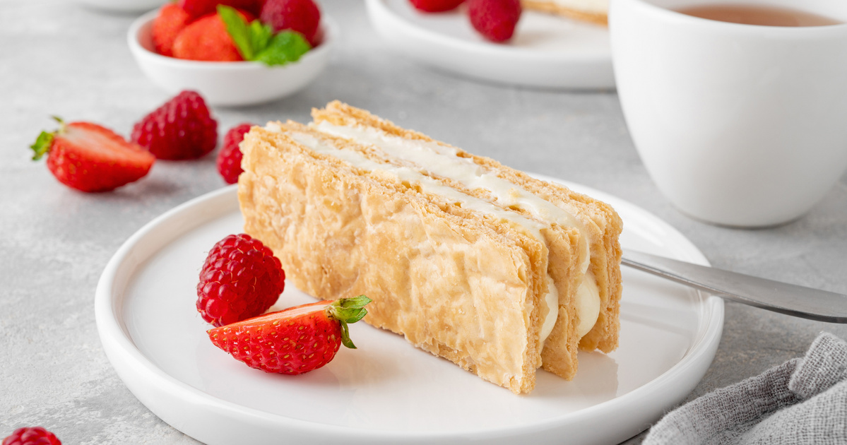 A régi szalalkális krémes bevált receptje: a lapok vékonyak, a krém hihetetlenül könnyű