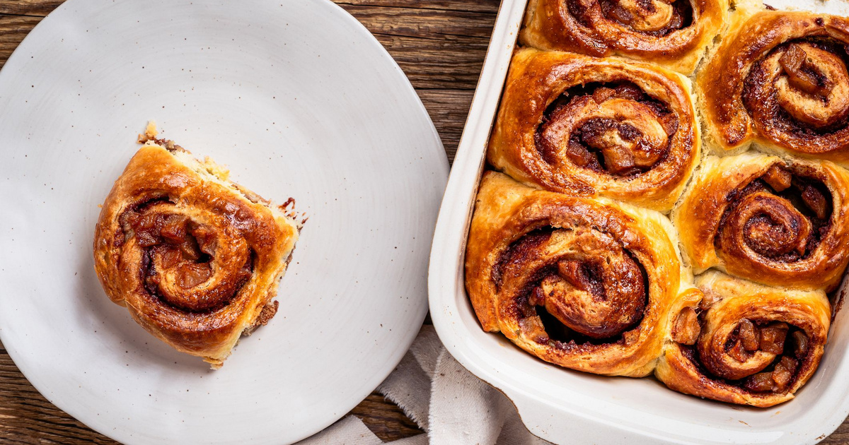 Almás-fahéjas csiga foszlós kelt tésztából: ez a legfinomabb töltelék titka