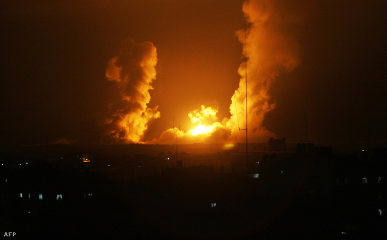Izraeli légicsapás Gáza déli részén