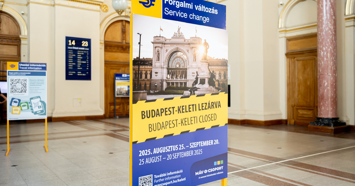 Hétfőn bezár a Keleti pályaudvar, Hegyi Zsolt szerint ne megszokásból közlekedjünk