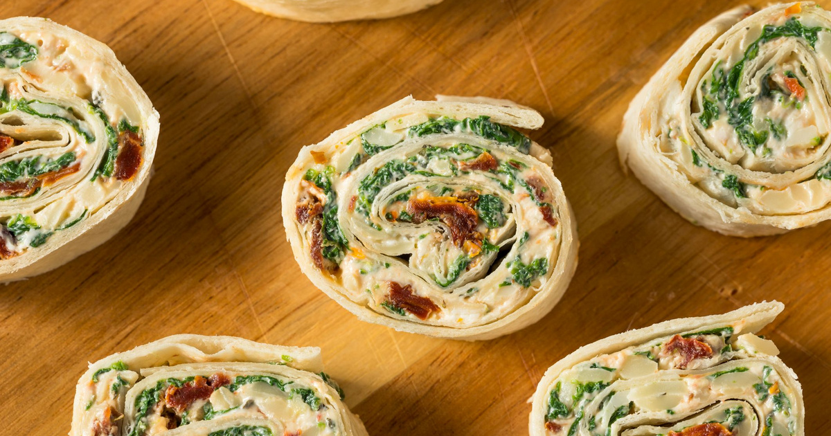 Mutatós tortillatekercs krémsajtos töltelékkel: gyerekjáték az elkészítése