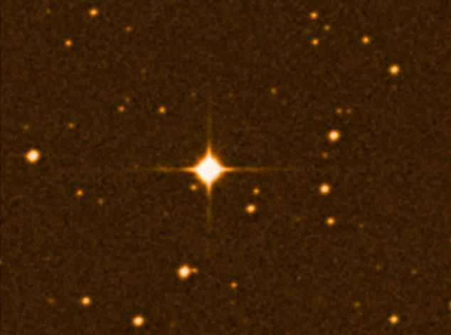 A legfényesebb pont a Gliese 581 csillag