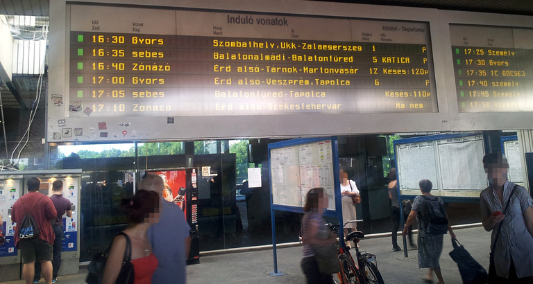 Kétórás késések a balatoni vasútvonalon