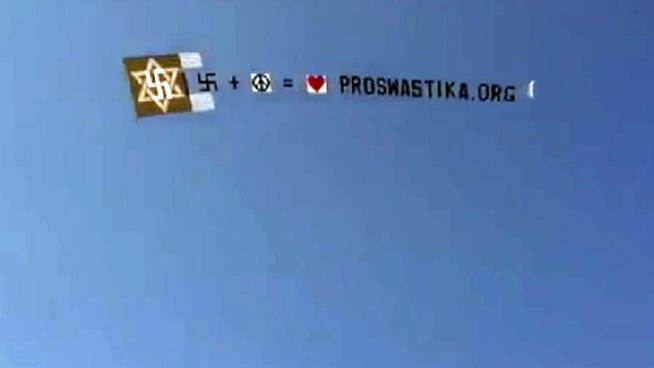 swastika+banner+beaches+new+york