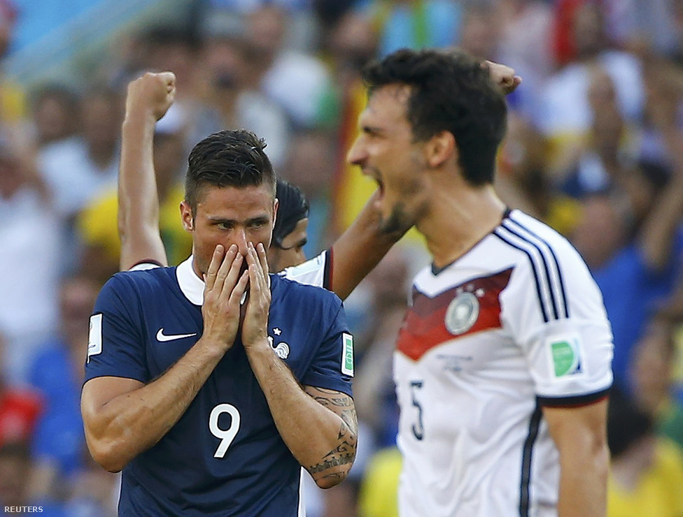 Olivier Giroud, Franciaország – Németország	0-1