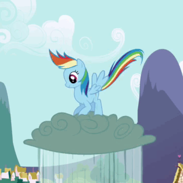170 animated cloud jumping rain rainbow dash display display-s36