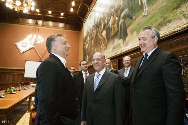 Orbán Viktor, Julio César Maglione és Paolo Barelli