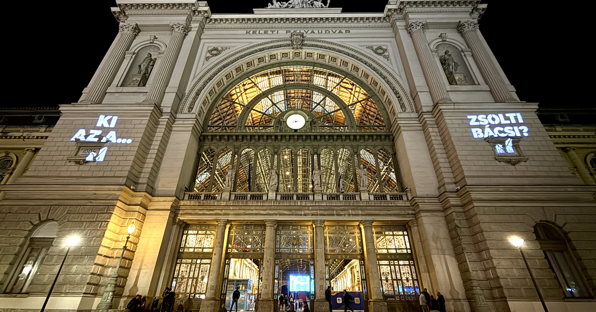 „Ki az a Zsolti bácsi?” – vetítette ki a Keleti pályaudvar falára a Momentum