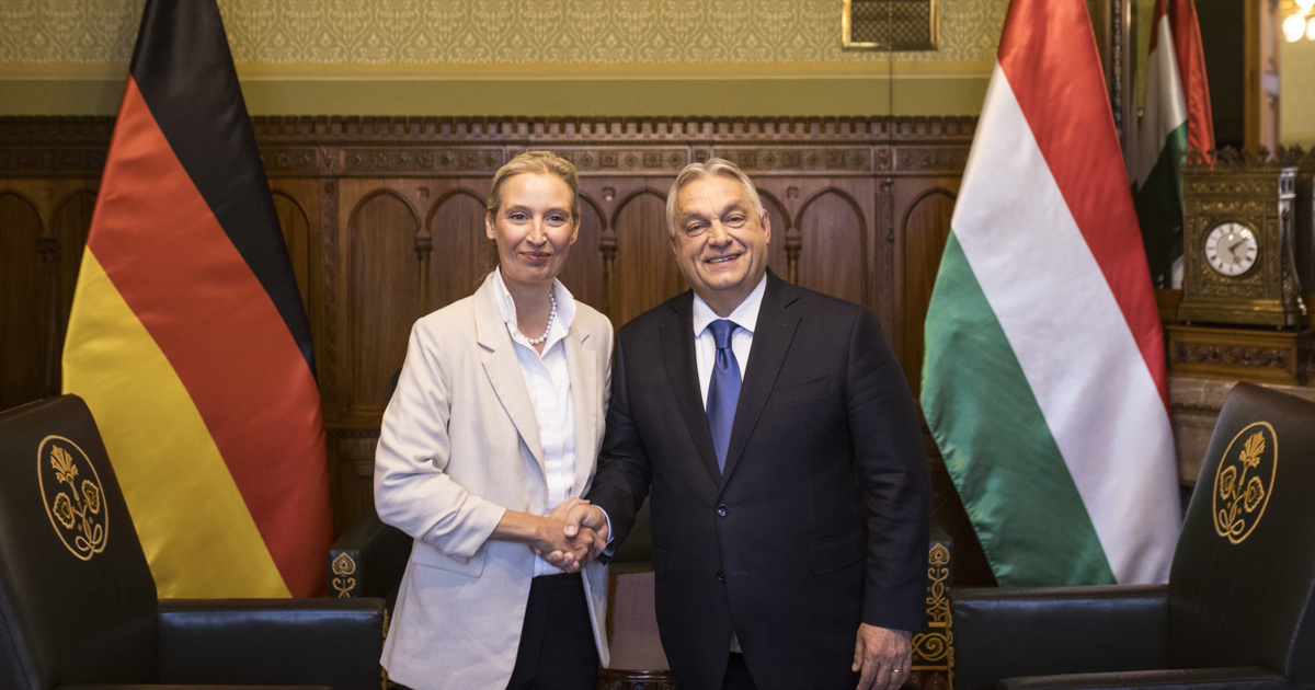 Alice Weidelt, az AfD társelnökét fogadta Orbán Viktor
